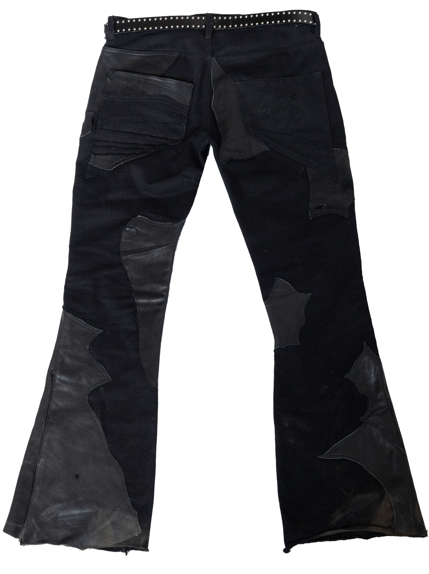 FW25 Leather/Denim Flares