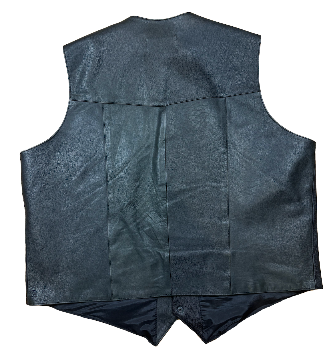 FW25 Panelled Cow Leather Moto-vest