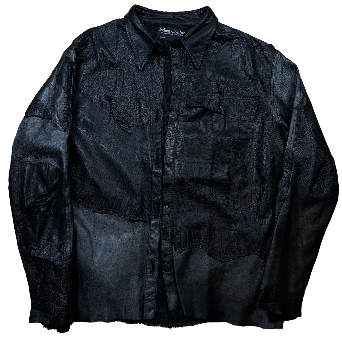 FW25 Scarred Patchwork Trucker Jacket