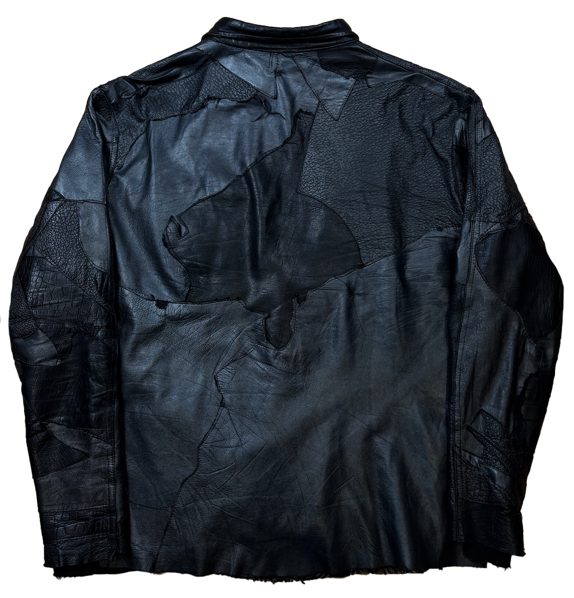 FW25 Scarred Patchwork Trucker Jacket