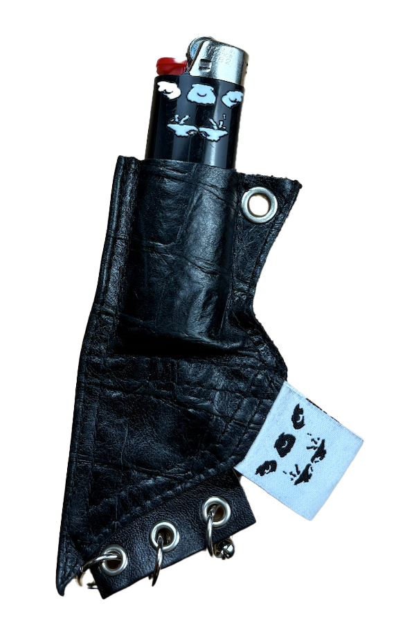 Crocodile Leather Lighter Holder