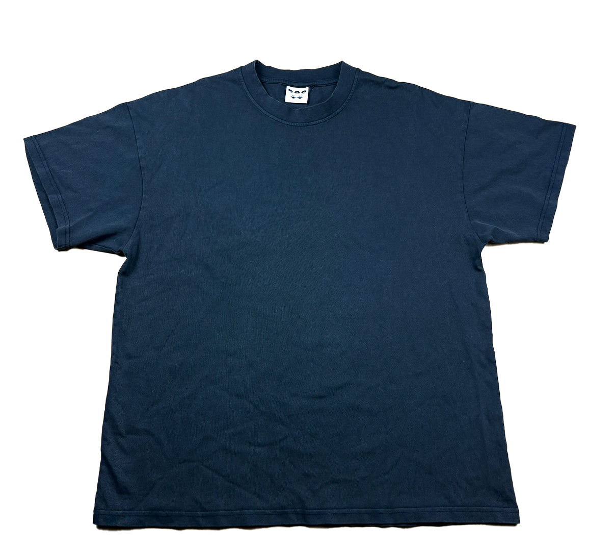 P2C Washed Black White Print T-shirt