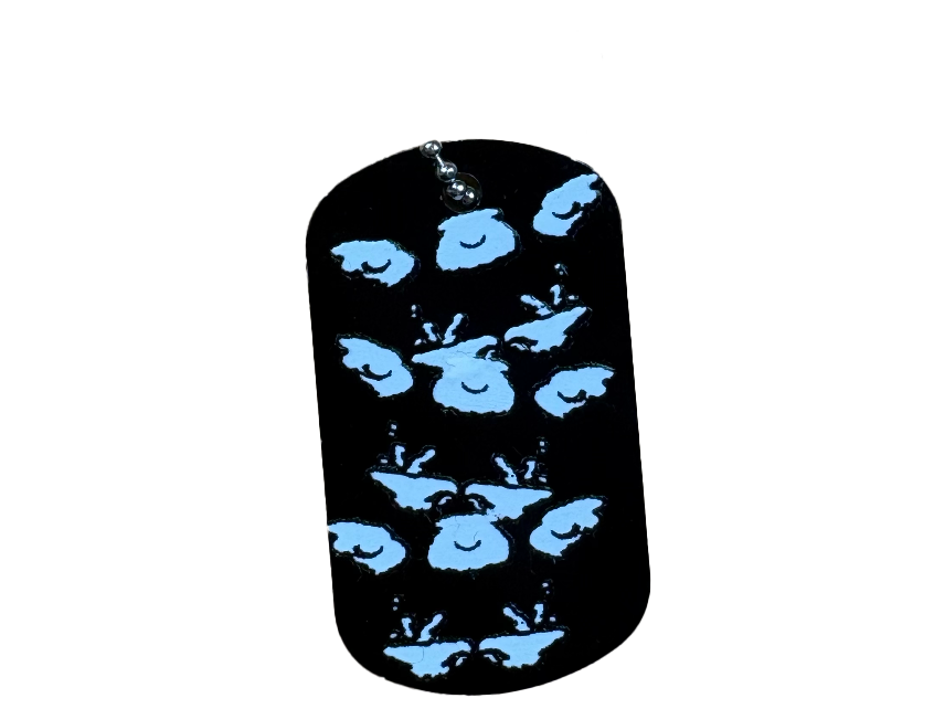 Black & White Distorted dogtag