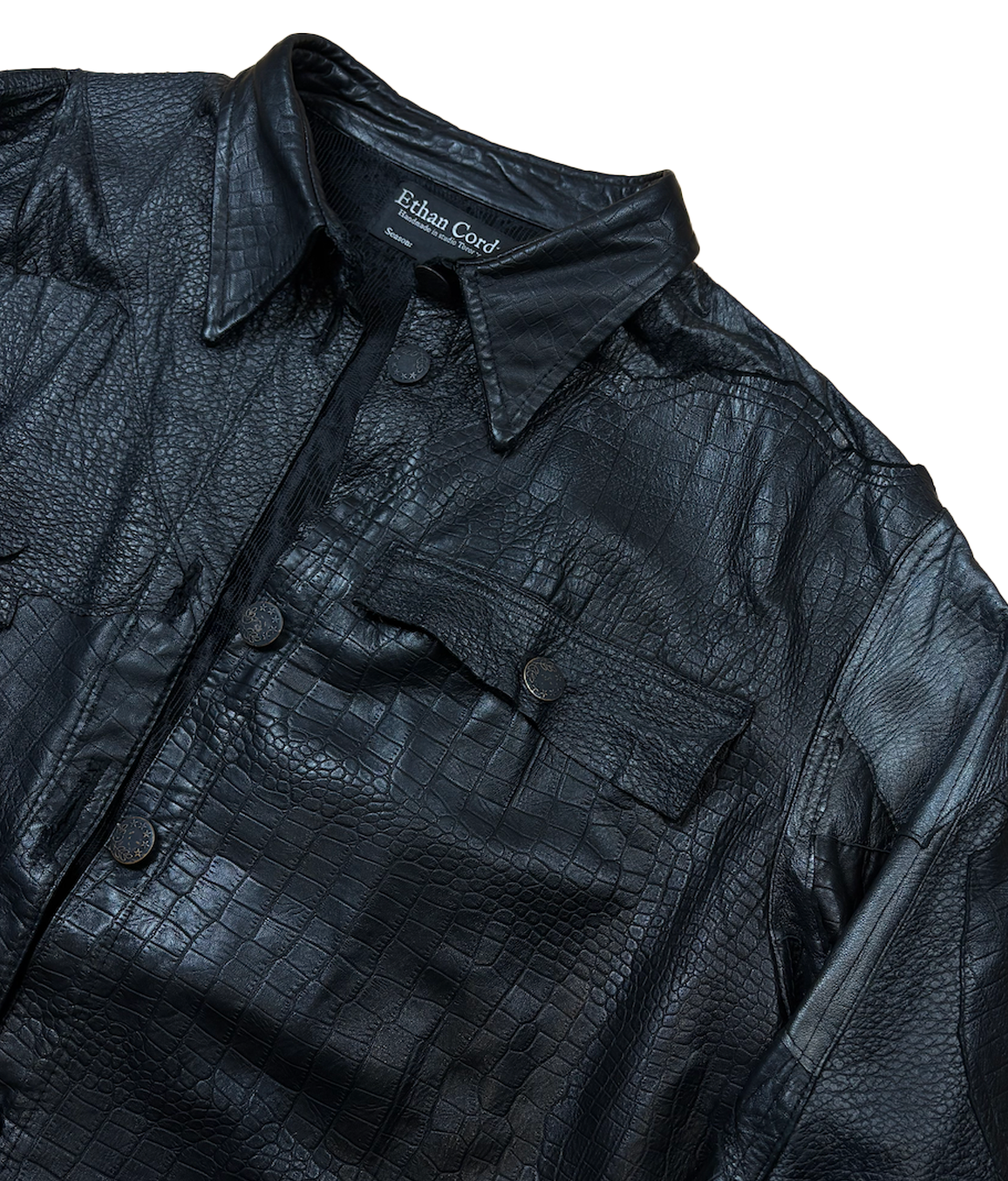 FW25 Scarred Patchwork Trucker Jacket